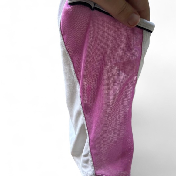 Nike Dri-FIT Youth Girls Workout Tank Top L (12-14) White Pink Racerback - Picture 3 of 5